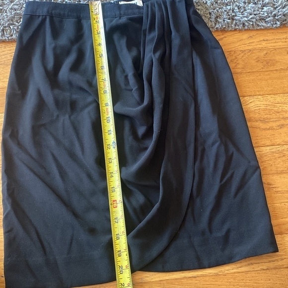 L'agence Black Draped Pencil Mini Skirt Size 4 - Picture 5 of 12